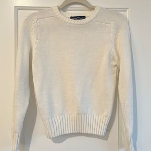 Vintage Summerfield soft crème/white crew neck sweater | 1990s